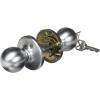 imageKwikset 450P26D Polo Keyed Knob Satin Chrome Finish