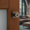 imageKwikset 740PSKSQT26S Pismo Knob with Square Rose Entry Lock SmartKey with 6AL Latch and RCS Strike Bright Chrome Finish