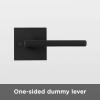 imageKwikset 91570002 Halifax Slim Square HalfDummy Lever in Polished ChromeMatte Black