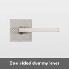 imageKwikset 91570002 Halifax Slim Square HalfDummy Lever in Polished ChromeSatin Nickel