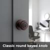 imageKwikset 94002864 Cove Keyed Entry Knob Featuring Smartkey Security In Venetian BronzeVenetian Bronze