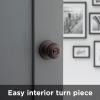 imageKwikset 94002864 Cove Keyed Entry Knob Featuring Smartkey Security In Venetian BronzeVenetian Bronze
