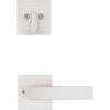 imageKwikset 971SALSQT514 Kwikset 971SALSQT Singapore Lever Single Cylinder Interior Pack with Square Rose for Handlesets