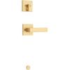 imageKwikset 971SALSQT514 Kwikset 971SALSQT Singapore Lever Single Cylinder Interior Pack with Square Rose for Handlesets