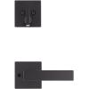 imageKwikset 971SALSQT514 Kwikset 971SALSQT Singapore Lever Single Cylinder Interior Pack with Square Rose for Handlesets