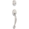 imageKwikset Dakota Front Door Lock Handle and Deadbolt Set Entry Handleset Exterior Only Satin Nickel Pick Resistant SmartKey Rekey Deadbolt Security Interior Sold Separately