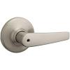 imageKwikset Delta Dummy Door Handle Single Sided Lever for Closets French Double Doors and Pantry Satin Chrome NonTurning Reversible Interior PushPull LeverSatin Nickel