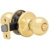 imageKwikset Delta Interior Privacy Door Handle with Lock Door Lever For Bathroom and Bedroom Satin Chrome Reversible Keyless Turn LockPolished Brass