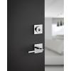 imageKwikset Halifax Square Rose Single Cylinder Deadbolt SmartKey with 6AL Latch and Square Corner Round Corner Strikes  Matte Black