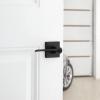 imageKwikset Ladera Entry Door Handle with Lock and Key Secure Keyed Reversible Lever Exterior Doorlock For Front Entrance and Bedrooms Matte Black Pick Resistant Smartkey Rekey Security