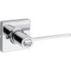 imageKwikset Ladera Entry Door Handle with Lock and Key Secure Keyed Reversible Lever Exterior Doorlock For Front Entrance and Bedrooms Polished Chrome Pick Resistant Smartkey Rekey Security