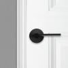 imageKwikset Ladera Interior Passage Door Handle Lever For Closet and Hallway Doors Reversible NonLocking Handle Lever Matte Black