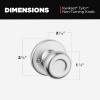 imageKwikset Tylo Dummy Door Knob Single Sided Handle for Closets French Double Doors and Pantry Antique Brass NonTurning Interior PushPull Door Knob with Microban ProtectionSatin Chrome