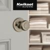 imageKwikset Tylo Dummy Door Knob Single Sided Handle for Closets French Double Doors and Pantry Satin Nickel NonTurning Interior PushPull Door Knob with Microban ProtectionNo Size