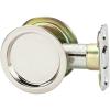 imageKwikset 334 32 RND PCKT DR LCK Pocket Door Lock Passage Function Steel Finish Misc
