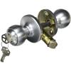imageKwikset 450P26D Polo Keyed Knob Satin Chrome Finish