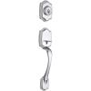 imageKwikset 687BWLIP26DS Belleview Single Cylinder Exterior Handleset SmartKey with RCAL Latch and RCS Strike Satin Chrome Finish