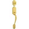 imageKwikset 800ANLIPSSTRKP Arlington Sectional Single Cylinder Keyed Entry Exterior Pack Handleset with SmartKey  Lifetime Polished Brass