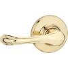 imageKwikset 92001523 Dorian Hall and Closet Lever in Polished Brass