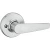 imageKwikset Delta Dummy Door Handle Single Sided Lever for Closets French Double Doors and Pantry Satin Chrome NonTurning Reversible Interior PushPull Lever1 Count Pack of 1