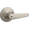imageKwikset Delta Dummy Door Handle Single Sided Lever for Closets French Double Doors and Pantry Satin Chrome NonTurning Reversible Interior PushPull LeverSatin Nickel