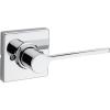 imageKwikset Ladera Dummy Door Handle Single Sided Lever for Closets French Double Doors and Pantry Polished Chrome NonTurning Right Handed Interior PushPull Lever