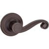 imageKwikset Lido Dummy Door Handle Single Sided Lever for Closets French Double Doors and Pantry Venetian Bronze NonTurning Right Handed Interior PushPull Lever with Microban ProtectionRight