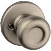 imageKwikset Tylo Dummy Door Knob Single Sided Handle for Closets French Double Doors and Pantry Satin Nickel NonTurning Interior PushPull Door Knob with Microban ProtectionNo Size