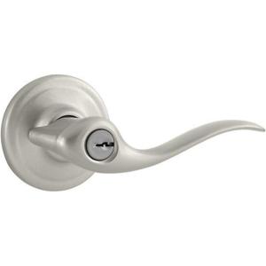 imageKWIKSET 740TNL 15 6AL RCS K4 Satin Nickel Finish  Universal Keyed Entry Lever