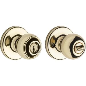 imageKwikset 400P 3 CP Polo Entry Knob Polished BrassPolished Brass