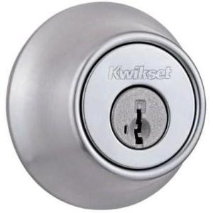 imageKwikset 660 26D SMT RCAL Deadbolt Satin Chrome with SmartKey SMT