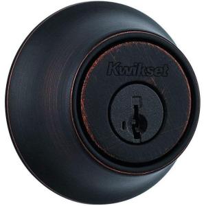 imageKwikset 660 Single Cylinder Deadbolt featuring SmartKey Security in Venetian BronzeVenetian Bronze