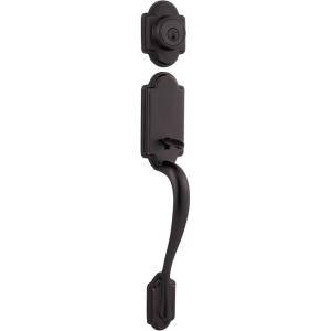 imageKwikset 800ANLIPSSTRKP Arlington Sectional Single Cylinder Keyed Entry Exterior Pack Handleset with SmartKey  Venetian Bronze