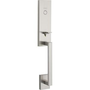 imageKwikset 819VNHLIP15 Dummy Vancouver Exterior Handleset Satin Nickel Finish