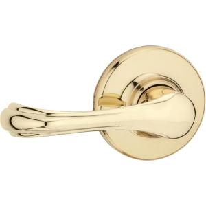 imageKwikset 92001523 Dorian Hall and Closet Lever in Polished Brass