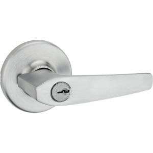 imageKwikset 94050560 Delta Keyed Entry Lever in Satin Chrome