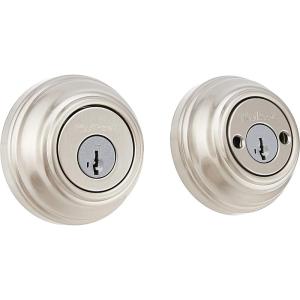 imageKwikset 985 Double Cylinder Deadbolt featuring SmartKey in Satin NickelSatin Nickel