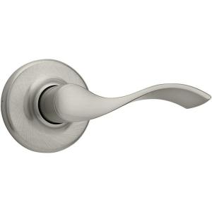 imageKwikset Balboa HallCloset Lever in Satin Nickel