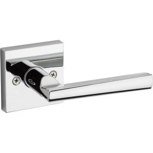 imageKwikset Montreal Dummy Door Handle Single Sided Lever for Closets French Double Doors and Pantry Polished Chrome NonTurning Reversible Interior PushPull LeverPolished Chrome