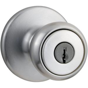 imageKwikset Tylo Entry Knob in Satin ChromeSatin Chrome