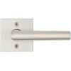 imageKwikset 720MILSQT15 Milan Lever with Square Rose Passage Door Lock with 6AL Latch and RCS Strike Satin Nickel Finish