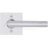 imageKwikset 720MILSQT15 Milan Lever with Square Rose Passage Door Lock with 6AL Latch and RCS Strike Satin Nickel Finish