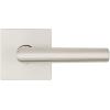 imageKwikset 720MILSQT15 Milan Lever with Square Rose Passage Door Lock with 6AL Latch and RCS Strike Satin Nickel Finish