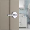 imageKwikset 730HFLRDT514 Halifax Lever with Round Rose Privacy Door Lock with 6AL Latch and RCS Strike Iron Black Finish