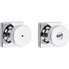imageKwikset 730PSKSQT26 Pismo Knob with Square Rose Privacy Lock with 6AL Latch and RCS Strike Bright Chrome Finish