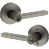 imageKwikset 740HFLRDT514S 740HFLRDTS Halifax Single Cylinder Keyed Entry Door Lever Set with Round Rose