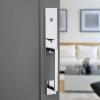 imageKwikset 818VNHLIP15S Single Cylinder Vancouver Exterior Handleset with SmartKey with RCAL Latch and RCS Strike Satin Nickel Finish
