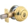 imageKwikset 980 3 SMT CP K4 V1 Signature Brass Single Cylinder Deadbolt with SmartKey  Quantity 1