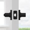 imageKwikset Ladera Interior Privacy Door Handle with Lock Door Lever For Bathroom and Bedroom Matte Black Reversible Keyless Turn Lock