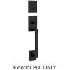 imageKwikset San Clemente Front Door Lock Handle and Deadbolt Set Entry Handleset Exterior Only Matte Black Pick Resistant SmartKey Rekey Deadbolt Security Interior Sold Separately